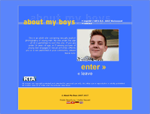 Tablet Screenshot of about-my-boys.net
